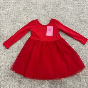 Ruffle Butts Tulle Red Dress